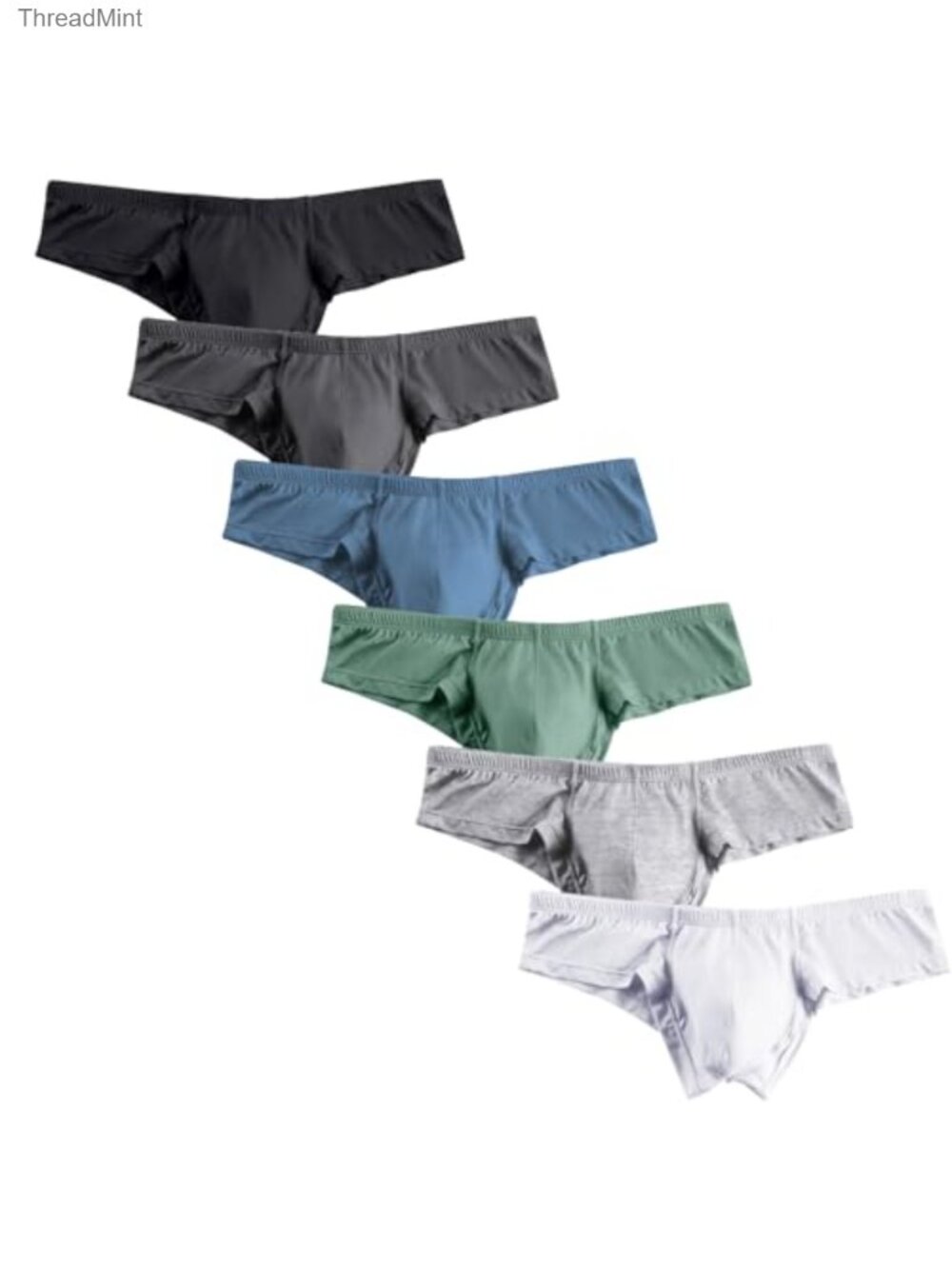 Men's Micro Modal Low Rise Bikini Briefs No Fly Pouch 4-Pack